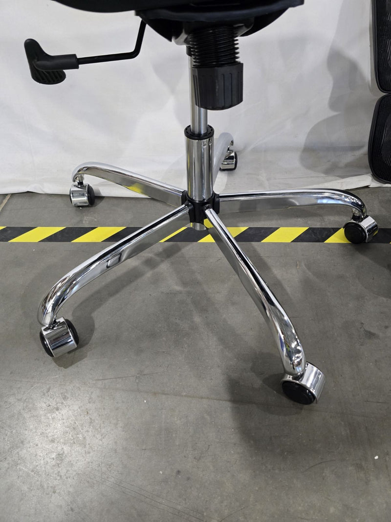 KERDOM FULL MESH CHAIR WORK CHAIR OFFICE CHAIR RECLINER ERGONOMIC CHAIR - BLACK - Like New