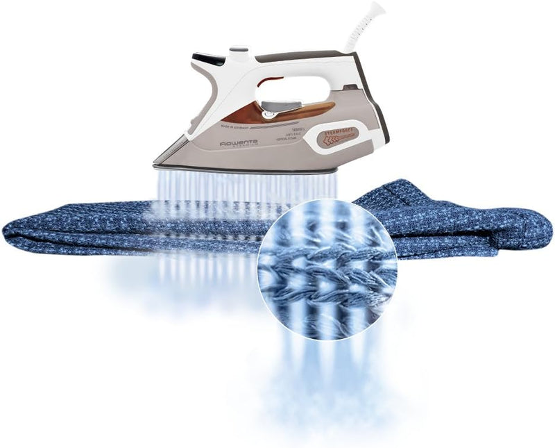 Rowenta DW9081 Steamium 1800Watt Professional Steam Iron with LCD screen - Brown - Like New