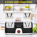 SECURA WT-28D-1 2-STAGE ELECTRIC KNIFE SHARPENER DIAMOND ABRASIVES - BLACK - Like New