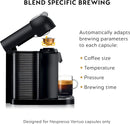 Breville Nespresso Vertuo Coffee and Aeroccino Milk Frother - Matte Black Like New