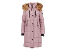 CANADA WEATHER GEAR WOMEN'S LONG PUFFER FAUX FUR SIZE: WOMEN SMALL - DUSTY ROSE - Brand New