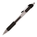 OFFICE DEPOT SOFT-GRIP RETRACTABLE GEL PENS, 0.7 MM, BLACK BARREL - BLACK - Brand New