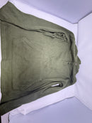 BLUE ICE MEN'S LOOSE FIT WAFFLE KNIT THERMAL HENLEY HOODIE - SIZE: MEN S - OLIVE - Brand New