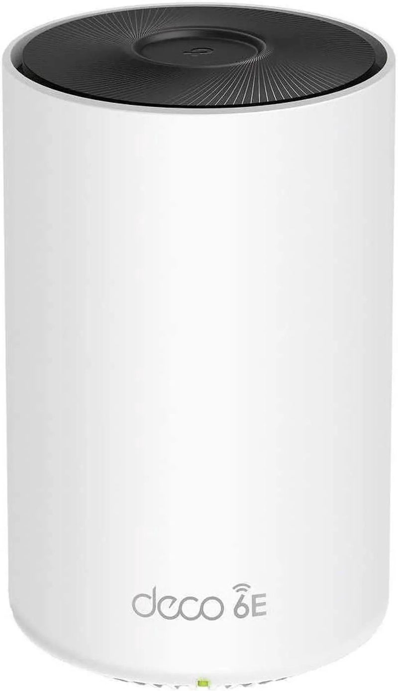 TP-LINK DECO AXE5300 WI-FI 6E TRI-BAND WHOLE-HOME WI-FI SYSTEM 3 PACK - WHITE - Like New