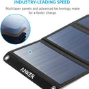 Anker 21W 2-Port USB Portable Solar Charger Power Port AK-A2421011 - Black Like New