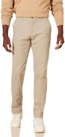 AMAZON ESSENTIALS MEN'S CLASSIC-FIT CASUAL STRETCH CHINO PANT SIZE 35WX30L - TAN - Brand New