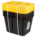 Office Depot Brand Greenmade Professional Storage Totes 12 Gallon 4 Pack Yellow - Like New