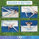 OIO Large yoga mat set extra wide 4x6 for men women - TPE non slip exercise - Like New