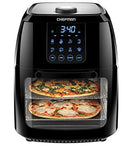 Chefman Compact 6.3-Qt 4-In-1 Digital Air Fryer+, Rotisserie, Dehydrator - Black - Like New