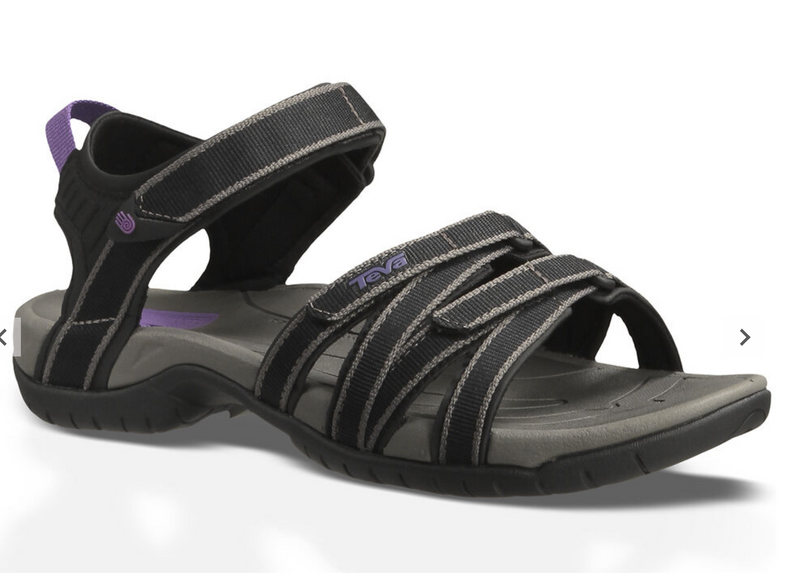 4266 Teva Women's Tirra Sandal Black/Grey 7 Like New