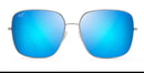 MAUI JIM NEW SUNGLASSES TRITON GUNMETAL BLUE MIRROR POLAR MJ546N 11B 61 16 145 - Like New