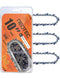 NEOTEC Chainsaw Chains, 10'' Bar, S40 Chain, 3/8 HP chainsaw, 3 chains pack - Like New