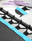 MAXKARE 50" MINI TRAMPOLINE FITNESS HEXAGON EXERCISE REBOUNDER - BLACK - Like New