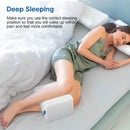 LESUMI Memory Foam Knee Pillow, Sleeping Leg Pillow, for Side Sleepers - White - Like New