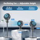 FECULS OFFICIAL 100FT CIRCULAIR OSCILLATING STANDING FAN - DARK GRAY - Like New