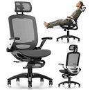 GABRYLLY Ergonomic Office Chair with Footrest, High Back Home Desk Chair - 3D - Like New