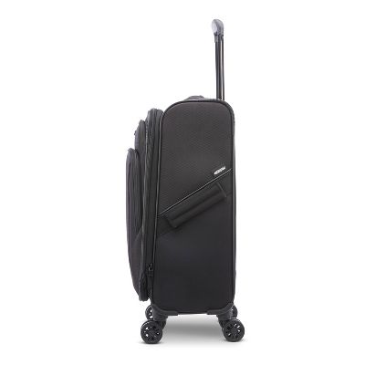 AMERICAN TOURISTER PHENOM SOFTSIDE CARRY ON SPINNER SUITCASE - BLACK - Like New