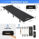 KingCamp Ultralight Camping Cot Bed Weight Capacity 120kg (Black) - Like New