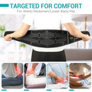 COMFYTEMP CORDLESS HEATING PAD WITH MASSAGER FOR BACK K9224 - BLACK - Like New