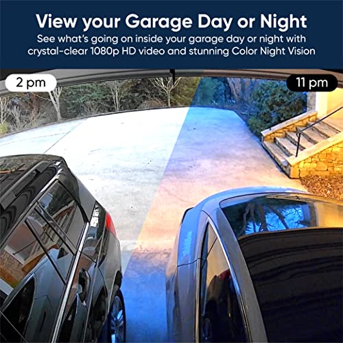 WYZE SMART GARAGE OPENER BUILT-IN HD VIDEO REMOTELY CONTROL GARAGE DOOR - WHITE - Like New