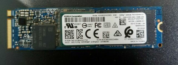 TOSHIBA XG6 256GB M.2 NVME PCIE SSD - BLUE - Like New