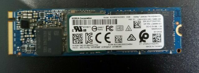 TOSHIBA XG6 256GB M.2 NVME PCIE SSD - BLUE - Like New