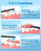 UNINGOPI ELECTRIC TOOTHBRUSH WITH WATER FLOSSER 3 IN 1 TEETH CLEANING - BLACK - Like New