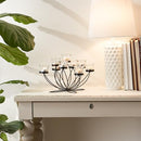 Zingz & Thingz Romantic Collection Candelabra Centerpiece Candle Holder - Black - Brand New