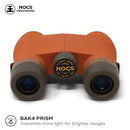 NOCS PROVISIONS STANDARD ISSUE 8X25 WATERPROOF BINOCULARS - POPPY ORANGE II - Like New