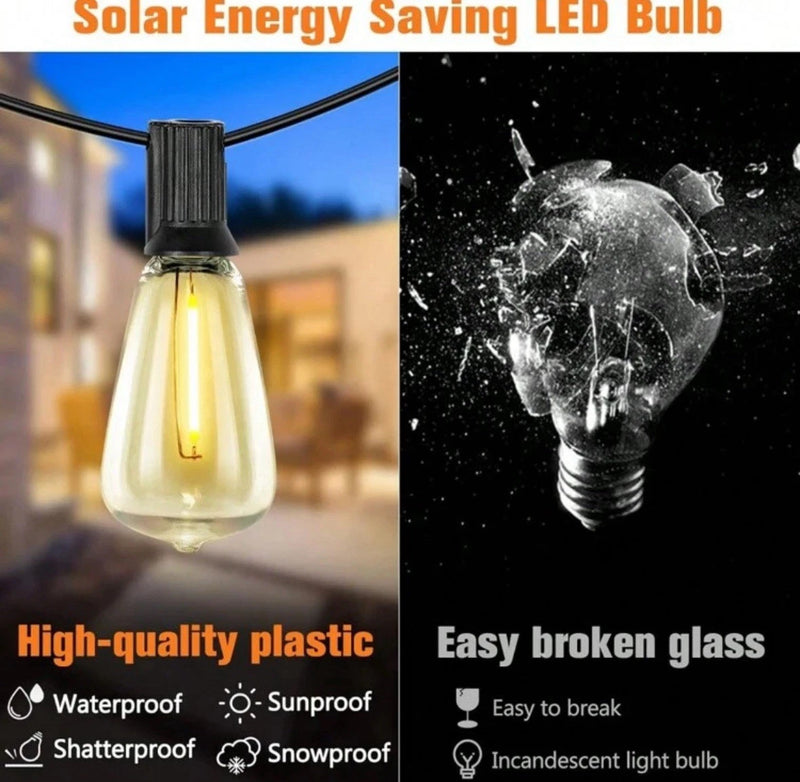 YESCOM 11SSL005-50FT-06 48FT. 15 LED SOLAR STRING LIGHT KIT - Scratch & Dent