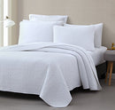Cozy Beddings Madison 3pc Coverlet Set White King/Cal. King - Brand New