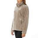 32 Degrees Women's Plush Luxe Fur Super Soft Full Zip Outwear Goat,L - Brand New