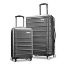 SAMSIONITE OMNI 2 HARDSIDE EXPANDABLE SPINNER WHEELS 2-PIECE Set SOLID CHARCOAL - Like New