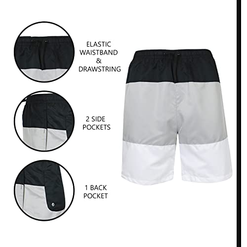 GALAXY BY HARVIC MEN MARATHON RUNNING MESH LINED SHORTS - SIZE XL - BLACK - Brand New