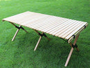 Benewin Camping Folding Wood Table, Picnic Table, Cake Roll Wooden Table - New - Brand New
