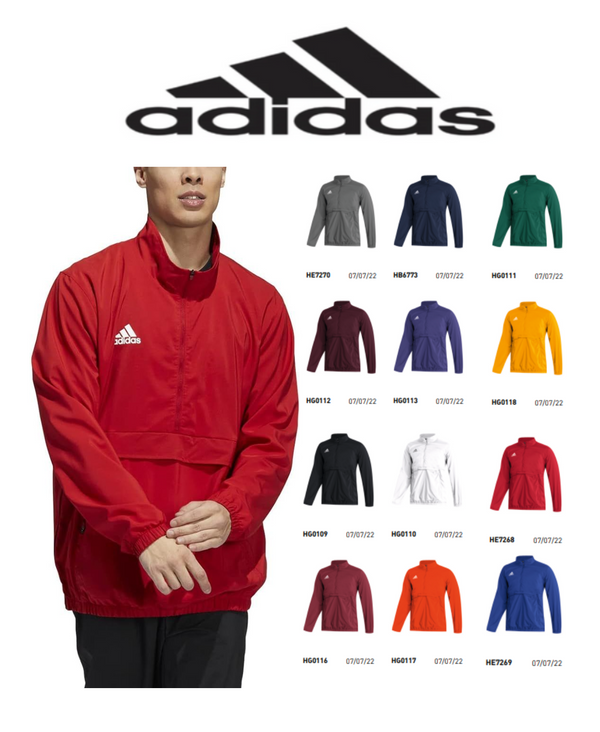 Adidas Mens Stadium 1/4 Zip Woven Long Sleeve New