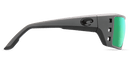 COSTA DEL MAR PERMIT SUNGLASSES - MATTE GRAY FRAME,GREEN MIRROR POLARIZED LENSES - Like New
