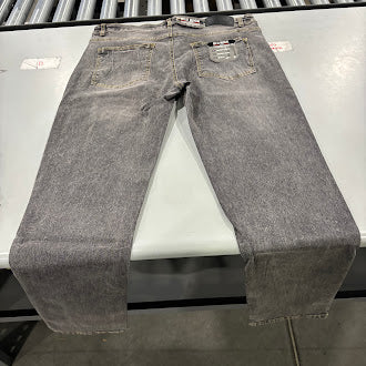 BLU ROCK MEN'S FLEX STRETCH SLIM FIT STRAIGHT JEANS - SIZE: 34X31 - DARK GRAY - Brand New