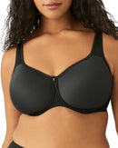 855192 Wacoal Women's Basic Beauty Unlined Underwire Full Coverage Bra, Black - Brand New