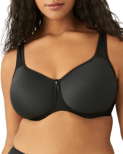 855192 Wacoal Women's Basic Beauty Unlined Underwire Full Coverage Bra, Black - Brand New