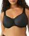 855192 Wacoal Women's Basic Beauty Unlined Underwire Full Coverage Bra, Black - Brand New