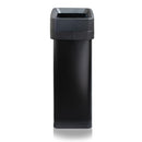 CLOROX SLIM OPEN TOP STAINLESS STEEL TRASH CAN, MATTE BLACK, 13 GAL/50L - Brand New