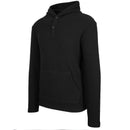 BLUE ICE MEN'S WAFFLE KNIT THERMAL HENLEY PULLOVER HOODIE - SIZE: MEN XL - BLACK - Brand New