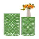 Set of 2 Outdoor Side Table, Garden Stool Metal Accent Table Modern B0DBHQ3YFH - Brand New