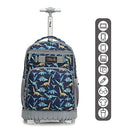 Tilami Rolling Backpack 18" Wheeled Laptop Bag Pencil Case, - Scratch & Dent