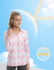 WOMEN'S TENNIS GOLF SHIRT LONG SLEEVED TOP SPORT ACTIVEWEAR V-NECK LARGE - Like New