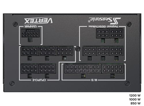 SEASONIC ELECTRONICS VERTEX GX-1200 1200W 80 PLUS GOLD ATX POWER SUPPLY - NEW - Brand New