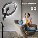 NEEWER Ring Light Kit: 18"/45cm Outer 55W 5600K Dimmable LED Ring Light - Black - Like New