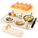 MOOUES ELECTRIC WARMING TRAY, PORTABLE SILICONE FOOD WARMING MAT - WHITE - Like New