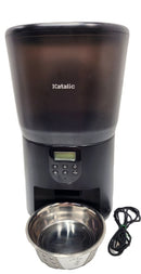 KATALIC AUTOMATIC PET FEEDER LED SCREEN AND CONTROL PANEL MODEL PF003 - BLACK - Like New